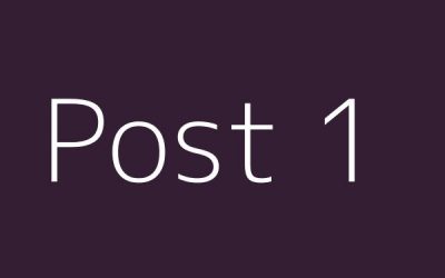 Post 1