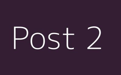 Post 2