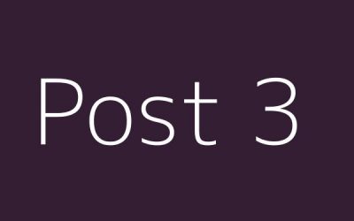 Post 3